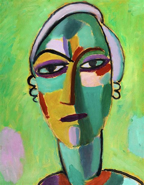 Mystical Head Galka Fatum Fate Painting By Alexej Von Jawlensky