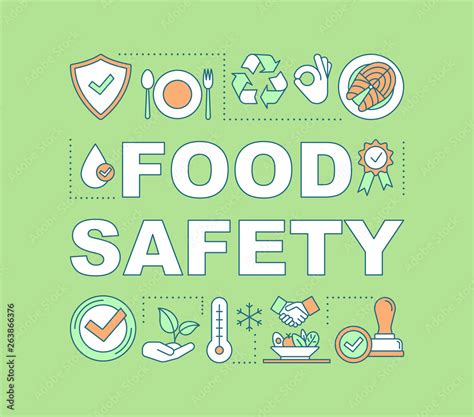 Food Safety Word Concepts Banner Stock Vector Adobe Stock