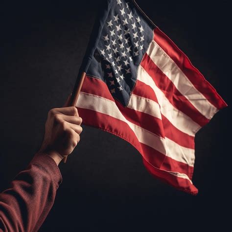 Premium AI Image | A hand holding a flag that says quot the american ...