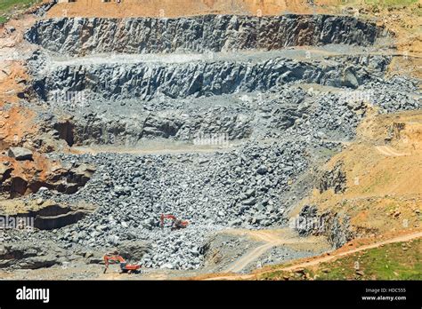 stone rock quarry open cast high resolution stock photography