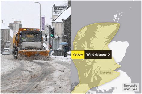 Scotland Snow Forecast Lightning And Blizzards To Hit Today With Foot