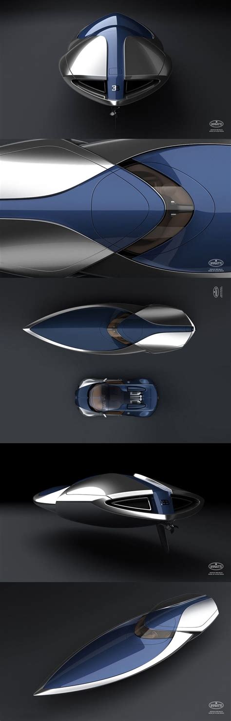 Bugatti speedboat design inspired by “Sang-Bleu” colored Bugatti Veyron ...