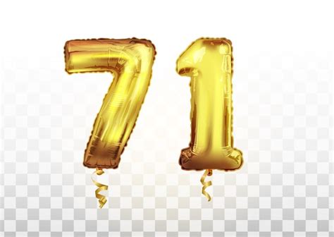 Premium Vector Realistic Isolated Golden Balloon Number