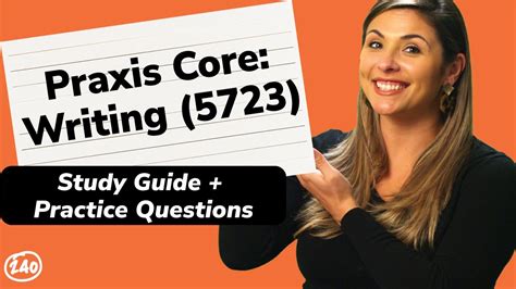 Praxis Core Writing 5723 Study Guide Practice Questions YouTube