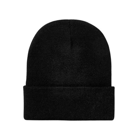 Touca Gorro De L Para Inverno Lisa Modelo Unissex Gr Preto