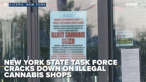 New York State Task Force Cracks Down On Illegal Cannabis Shops Youtube