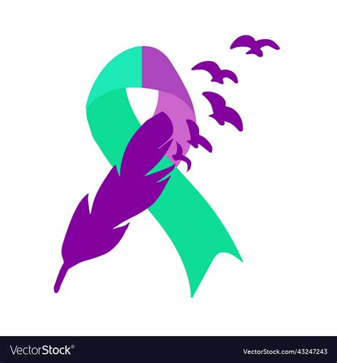 World suicide prevention day awareness Royalty Free Vector