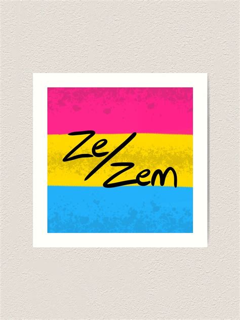 Pansexual Pan Panromantic Ze Zem Pronoun Pin Pride Flag Lgbt Lgbtqia