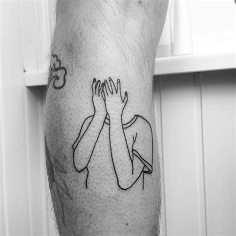 No Face Small Tattoos For Guys Unique Tattoos Hand Poked Tattoo