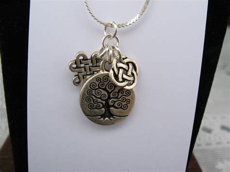 Celtic Tree of Life Necklace Celtic Tree of Life Charm, Celtic Eternity ...