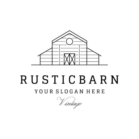 Premium Vector Home Or Barn Logo Template Design Or Organic Farm Barn