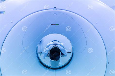 Patients Screening On Ct Scanner Man Undergoing Ct Scan While Doctor`s