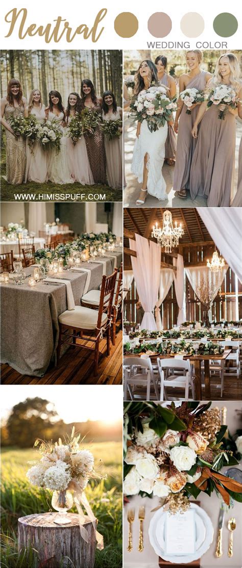 30 Chic Neutral Fall Wedding Color Ideas Hi Miss Puff