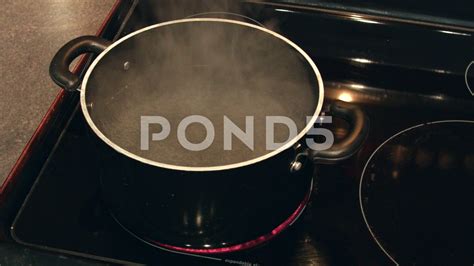 Boiling Pot On Stove