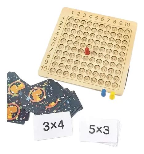 Juego De Mesa De Multiplicación Montessori De Madeira Par Cuotas sin