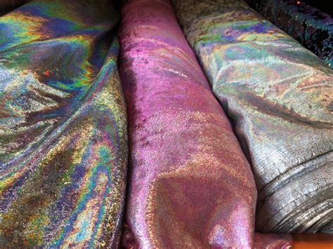 New Heavy Velvet With Iridescent Foggy Foil Mystique Way Etsy