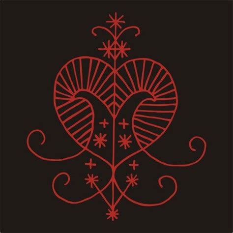 Erzulie Voodoo Veve Red Vinyl Decal Etsy Vinyl Decals Vinyl