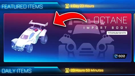 OCTANE BLANCO TITANIO En La TIENDA DE OBJETOS En Rocket League BARATO