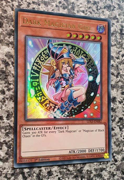 Yugioh Dark Magician Girl Lds3 En082 Ultra Rare 1st Edition Mint Gold Ebay