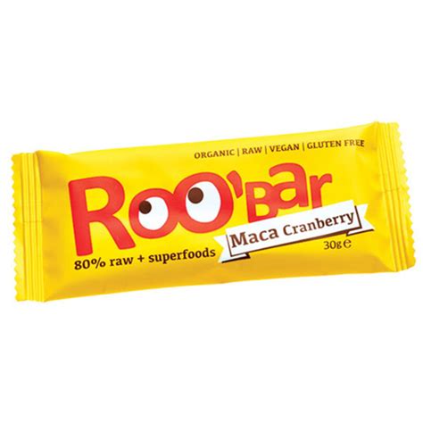 Roobar Bar Maca And Tranebær Ø Roobar 100 Raw Kun 995 Kr Mecindodk