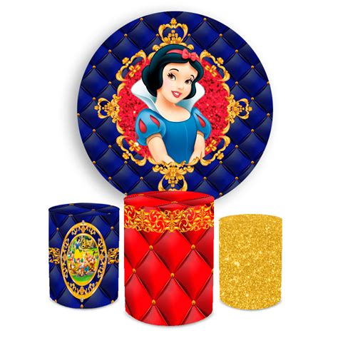 Kit Decorativo Infantil Branca De Neve Painel X Trio Capa