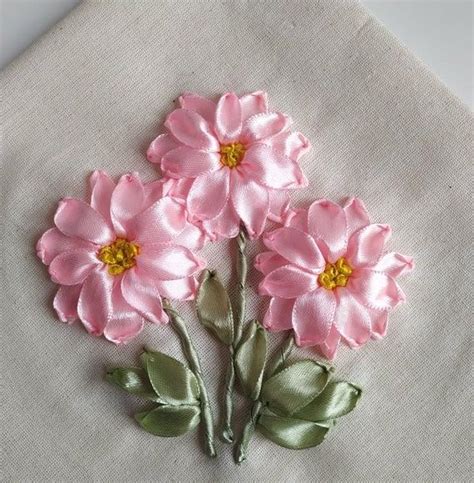 Floral Ribbon Embroidery Tutorial Instant Download Etsy Silk Ribbon Embroidery Patterns