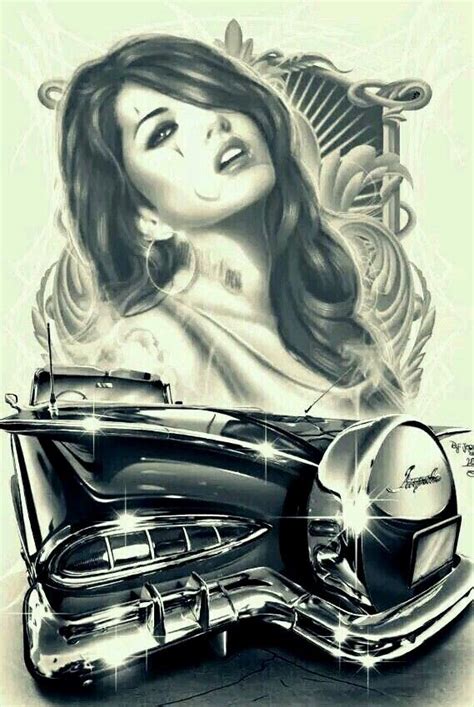 Pin By Mary Garza On Lowrider Arte By Guillermo Lowrider Art Chicano