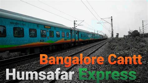 Agartala Bangalore Cantt Humsafar Express Accelerating Through Curve