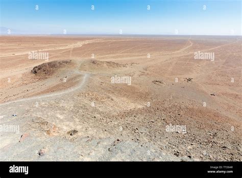 Nazca desert panoramic view Peru Stock Photo - Alamy