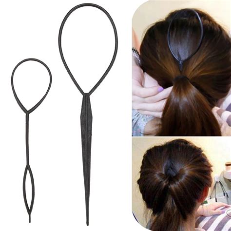 Pcs Set Pull Hair Needle Ponytail Hair Braider Creator Loop Styling