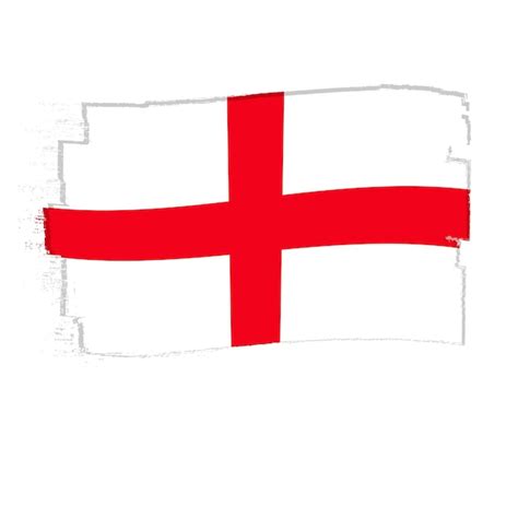 Bandera, de, inglaterra, bandera, con, grunge, cepillo | Vector Premium