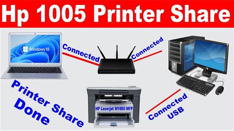 How To Share Printer On Network In Windows 10 11 I Hp 1005 Printer