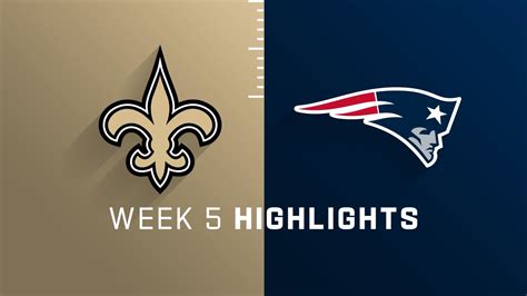 Saints vs. Patriots Highlights | NFL Week 5