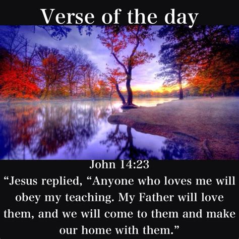 Verse Of The Day John‬ ‭14 23 “jesus Replied “anyone Who Loves Me