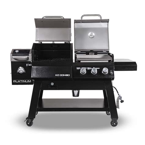 Pit Boss Lockhart Platinum Pellet Smoker Combo Grill Pit Boss Grills