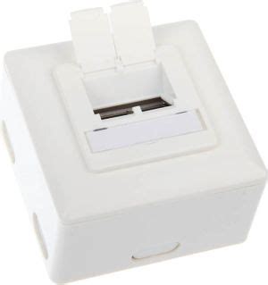 InLine Gniazdo natynkowe sieciowe 2x RJ45 Cat 6 białe poziome 75602J