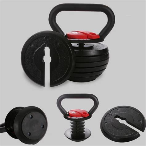 Adjustable Kettlebell Set 9kg Gym Equipment Fitness Kettle Bell 20lb ...