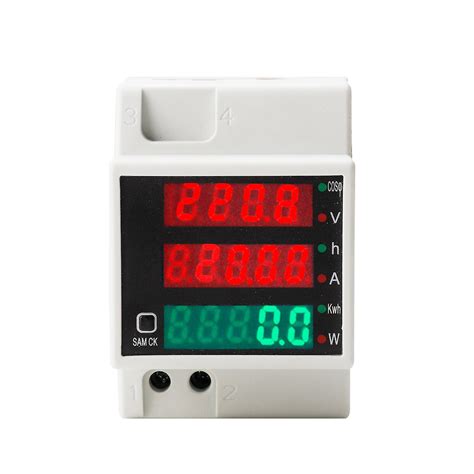 Ac80 300v 100a Digital Energy Meter Din Rail Multimeter Electric Power