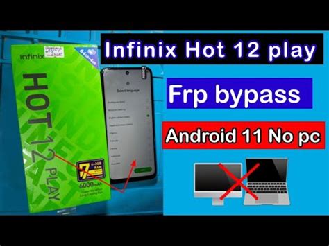 Infinix Hot 12 Hot 12i X6817 X665B Frp Bypass Reset Google Account Lock Android 12 YouTube