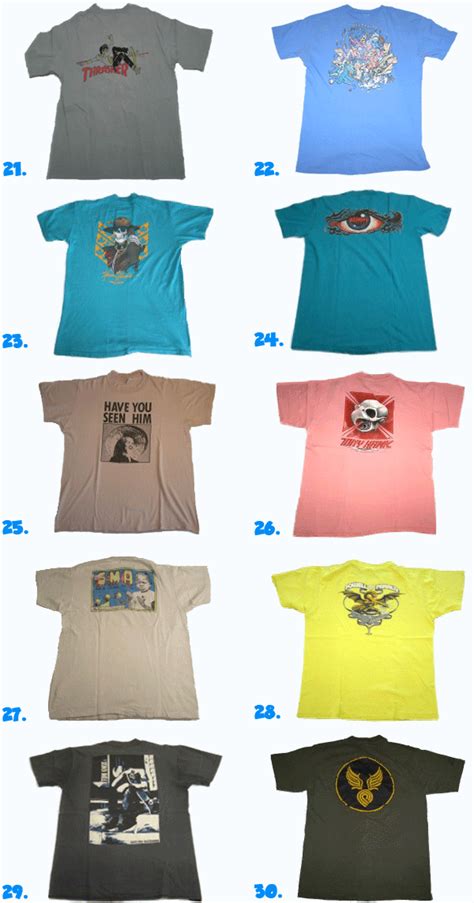 Top 30 1980s Vintage Skateboard T-Shirts Pt.1 | Santa Monica