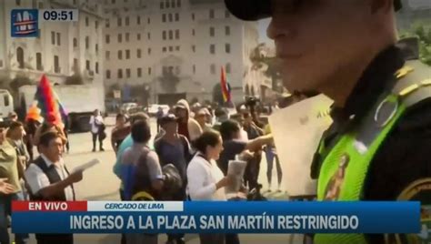 Tercera Toma De Lima Manifestantes Llegan A La Plaza San Martín En