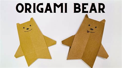 Bear Origami B Quy T G P G U B Ng Gi Y P M T Cho M I L A Tu I