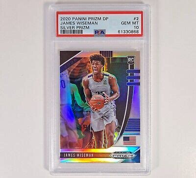 2020 Panini Silver Prizm DP James Wiseman Rookie 2 RC PSA 10 Warriors