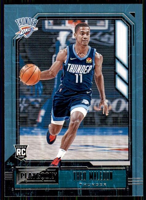 Theo Maledon 2020 21 Panini Chronicles Playbook Rookie 175 OKC Thunder