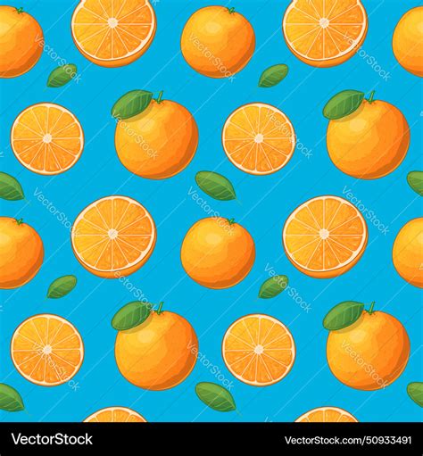 Pattern with orange Royalty Free Vector Image - VectorStock