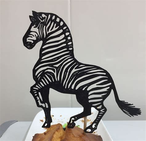 Stl Datei Zebra Cake Topper 🦓 Kostenlos・3d Druckbares Modell Zum