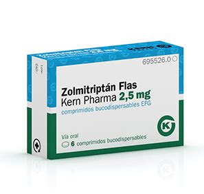 Zolmitriptan Flas Kern Pharma EFG 2 5 Mg 6 Compr Buco