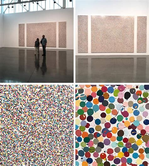 Vibrant Damien Hirst Spot Triptych - A Kaleidoscope of Colors