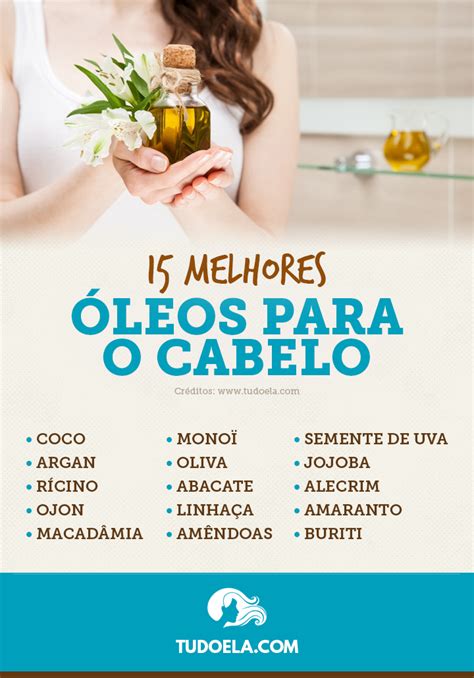 Óleos para passar no cabelo conheça os 15 melhores