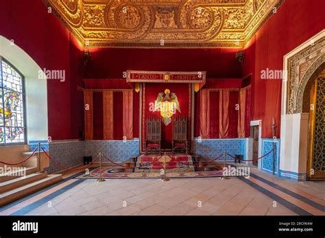 Sala del Trono en el Alcazar de Segovia Interior Segovia España